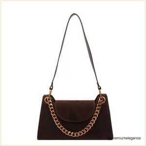 Medium Flap Crossbody Bag Vegan Leather Clutch Retro Y2K Style